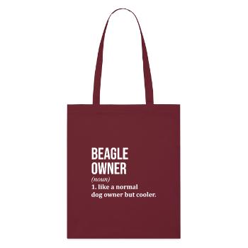 beagle - Tote bag bio Stanley/Stella - bordeaux - Devant
