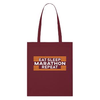 marathon - Stanley/Stella Organic Tote Bag - burgundy - Front