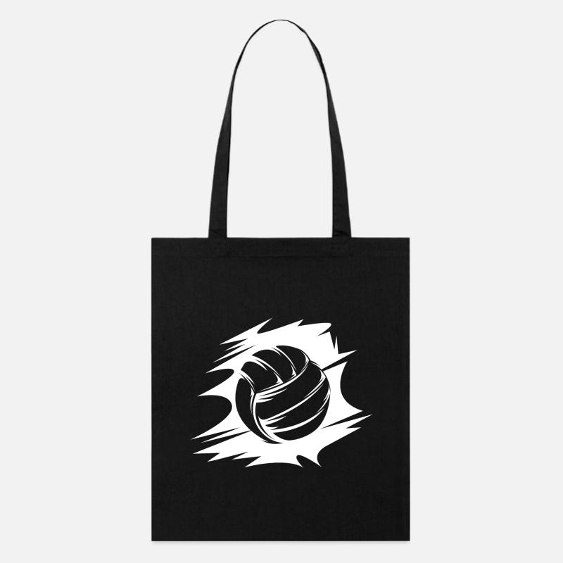abstrakt Volleyball Ballsymbol Illustration icon - Stanley/Stella Bio-Stoffbeutel - Schwarz