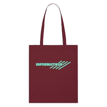 Informaticien - Tote bag bio Stanley/Stella - bordeaux - Devant