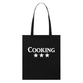 cooking - Stanley/Stella Bio-Stoffbeutel - Schwarz - Vorne