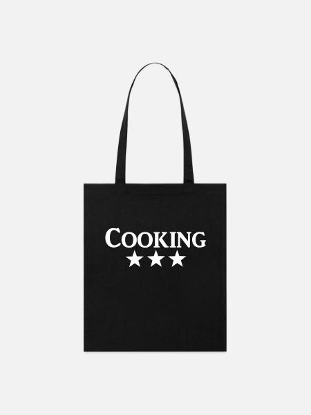 cooking - Stanley/Stella Organic Tote Bag - black
