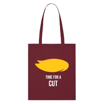Harris vs  - Stanley/Stella Organic Tote Bag - burgundy - Front
