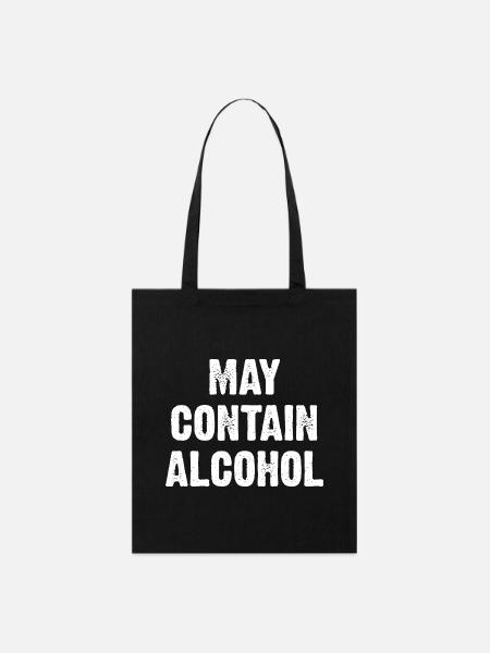 May Contain Alcohol - Stanley/Stella Bio-Stoffbeutel - Schwarz