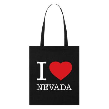 I LOVE NEVADA - Stanley/Stella Organic Tote Bag - black - Front