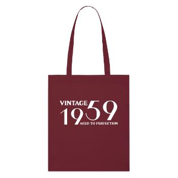 Vintage 1959 aged to perfection - Tote bag bio Stanley/Stella - bordeaux - Devant