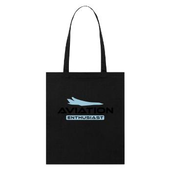 Aviation Enthusiast - Stanley/Stella Bio-Stoffbeutel - Schwarz - Vorne