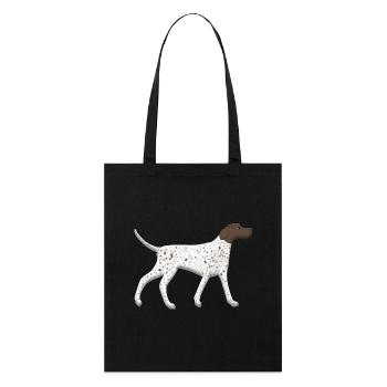 Pointers run - Stanley/Stella Organic Tote Bag - black - Front