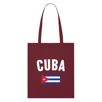 Drapeau de Cuba - Tote bag bio Stanley/Stella - bordeaux - Devant