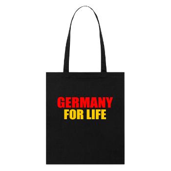 Germany for life - germany - Stanley/Stella Organic Tote Bag - black - Front