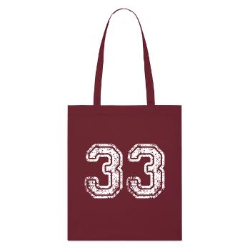 33 - Stanley/Stella Organic Tote Bag - burgundy - Front
