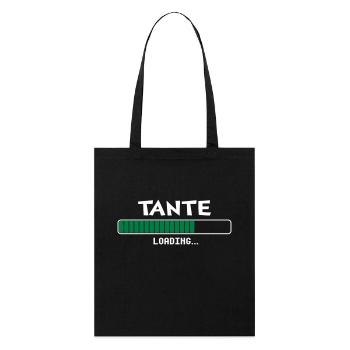 Tante chargement barre de progression - Tote bag bio Stanley/Stella - noir - Devant