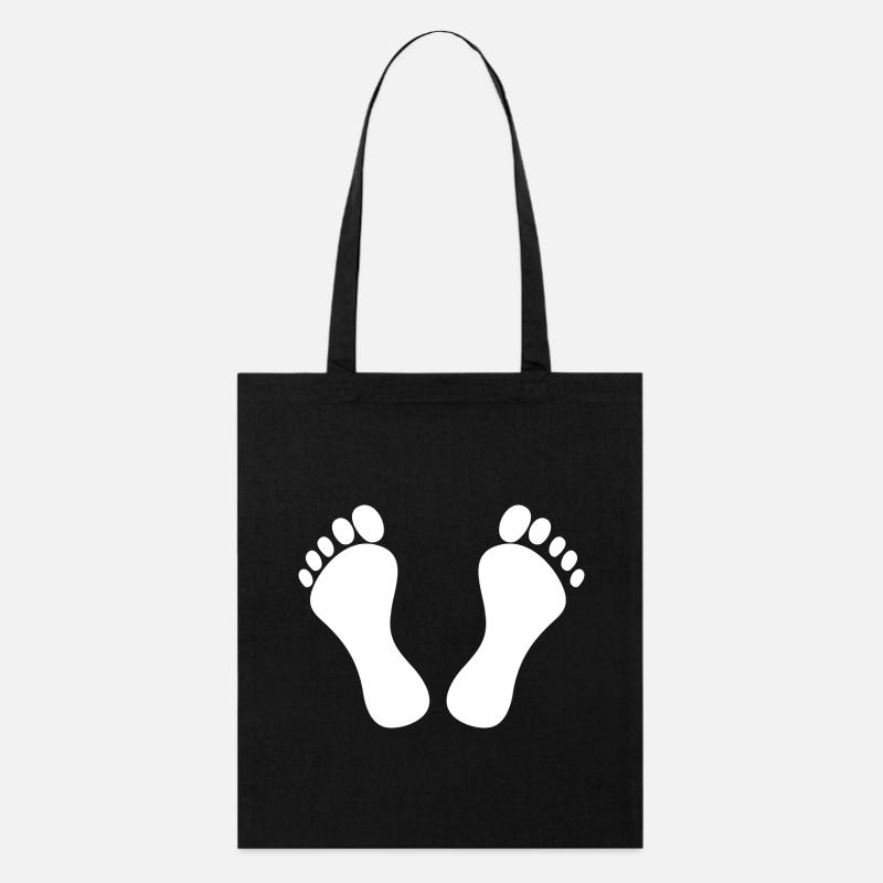 feet - Stanley/Stella Organic Tote Bag - black