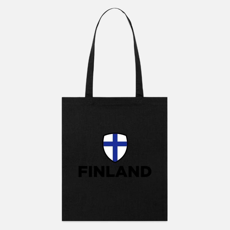 Finland Emblem Small 1 (3c, NEU) - Tote bag bio Stanley/Stella - noir