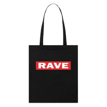Rave - Stanley/Stella Bio-Stoffbeutel - Schwarz - Vorne