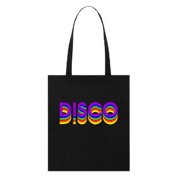 80er DISCO DANCE - Stanley/Stella Bio-Stoffbeutel - Schwarz - Vorne
