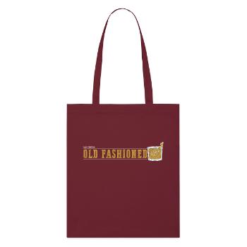May contain Old Fashioned design funny - Stanley/Stella Organic Tote Bag - burgundy - Front