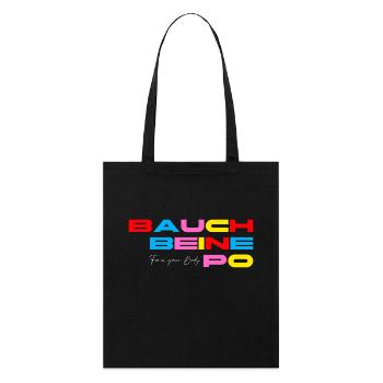 "BELLY LEG BUTTOCKS" FORM YOUR BODY - Stanley/Stella Organic Tote Bag - black - Front