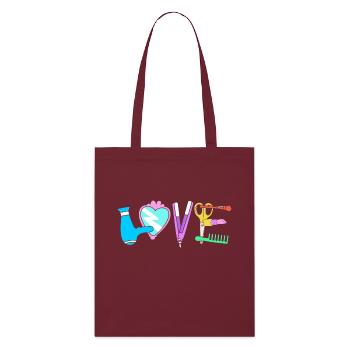 Esthéticien - Tote bag bio Stanley/Stella - bordeaux - Devant