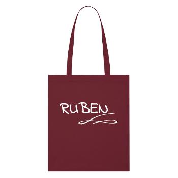 Ruben - Stanley/Stella Bio-Stoffbeutel - Burgunderrot - Vorne