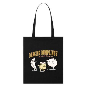 Dancing Dumplings - Stanley/Stella Organic Tote Bag - black - Front