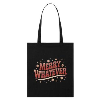 Funny Christmas motif Christmas grouch - Stanley/Stella Organic Tote Bag - black - Front