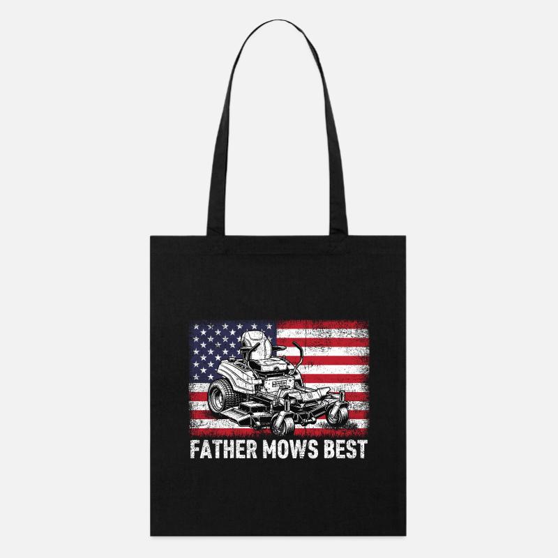 Le père tond le mieux - Tote bag bio Stanley/Stella - noir
