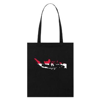 Indonesie - Tote bag bio Stanley/Stella - noir - Devant