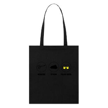 blockedName - Stanley/Stella Bio-Stoffbeutel - Schwarz - Vorne