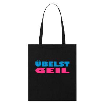 übelst geil leider exit-shirt - Stanley/Stella Bio-Stoffbeutel - Schwarz - Vorne