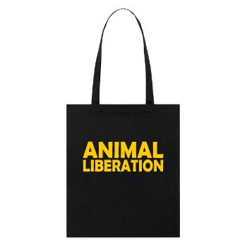 Animal liberation - Stanley/Stella Bio-Stoffbeutel - Schwarz - Vorne