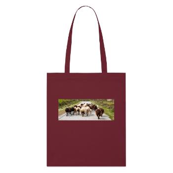 Mountain Goat in the national park Park Kos Island - Stanley/Stella Organic Tote Bag - burgundy - Front