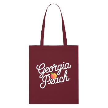Georgia Peach Script Logo - Tote bag bio Stanley/Stella - bordeaux - Devant