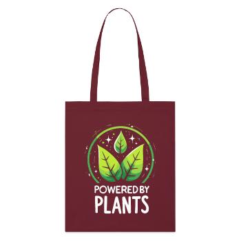 Alimenté par des plantes, respectueux de l’environnement - Tote bag bio Stanley/Stella - bordeaux - Devant