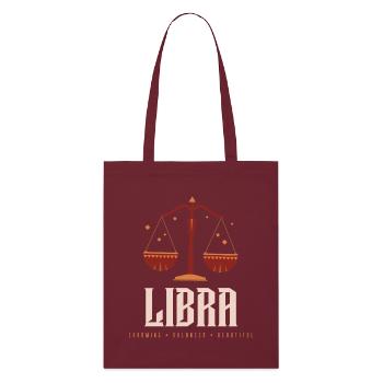 Balance - Tote bag bio Stanley/Stella - bordeaux - Devant