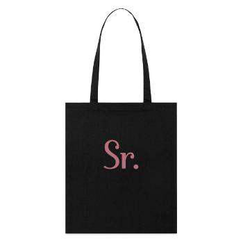 Sr. Verlobungsgeschenk Bräutigam wird Hochzeitsfeier - Stanley/Stella Bio-Stoffbeutel - Schwarz - Vorne