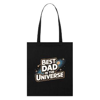 Meilleur cadeau de papa Meilleur univers de papa Galaxy - Tote bag bio Stanley/Stella - noir - Devant