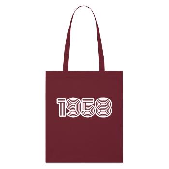 1958 - Stanley/Stella Organic Tote Bag - burgundy - Front
