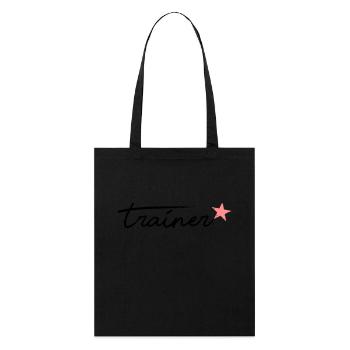 Trainer - Stanley/Stella Bio-Stoffbeutel - Schwarz - Vorne