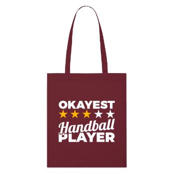 Durchschnittlicher Handballer - Stanley/Stella Bio-Stoffbeutel - Burgunderrot - Vorne