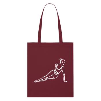Fille de remise en forme - Tote bag bio Stanley/Stella - bordeaux - Devant