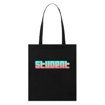 Student Logo - Stanley/Stella Organic Tote Bag - black - Front