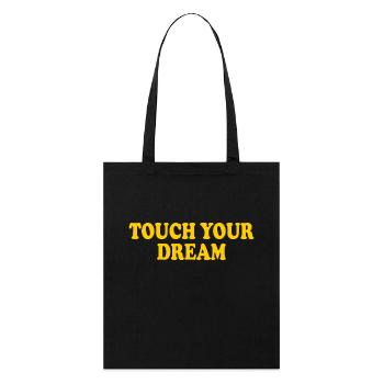 touch you dream - Stanley/Stella Bio-Stoffbeutel - Schwarz - Vorne