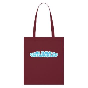 Developer Developer - Stanley/Stella Organic Tote Bag - burgundy - Front