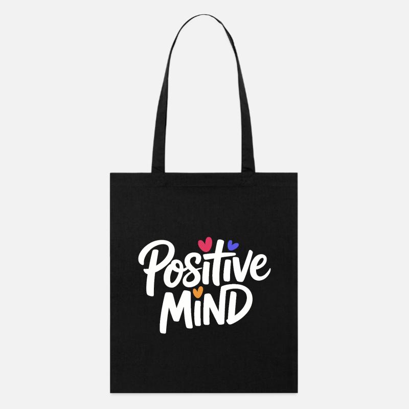 Lettrage Mental Positif - Tote bag bio Stanley/Stella - noir