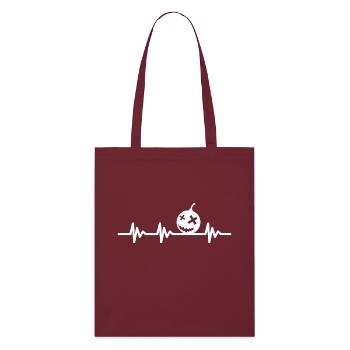 Battements de coeur Bombe - Tote bag bio Stanley/Stella - bordeaux - Devant