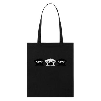 Cool Sheeps Design - Tote bag bio Stanley/Stella - noir - Devant