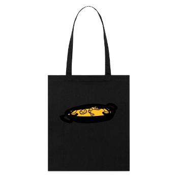 paella gericht spanische kulinarische spezialität - Stanley/Stella Bio-Stoffbeutel - Schwarz - Vorne