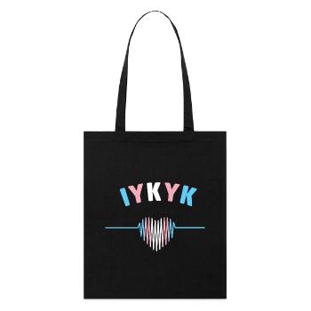 LGBT Pride Month - IYKYK Transgender - Stanley/Stella Organic Tote Bag - black - Front