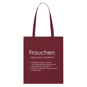 maîtresse - Tote bag bio Stanley/Stella - bordeaux - Devant